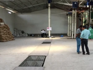 chain conveyor below ground level